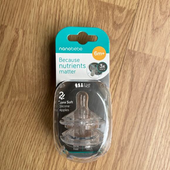 Nanobebe Bottle Nipples sz. 3 NIB - Picture 1 of 1